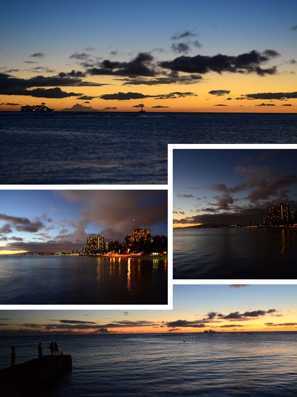 Mais um final de dia belíssimo em Honolulu