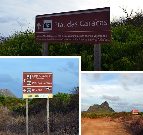 Chegando na Ponta das Caracas, caminhando desde o Sueste