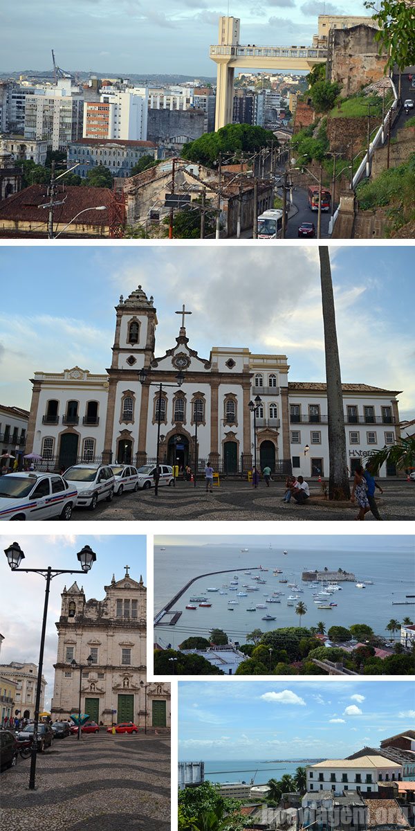 Vista do Elevador Lacerda, cartão postal de Salvador