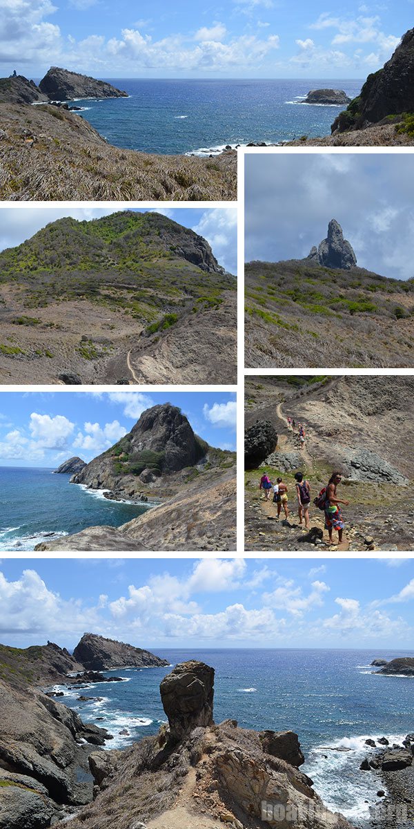 Vista panorâmica das piscinas naturais
