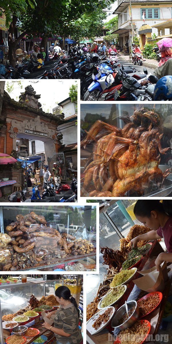 Matando a fome numa feira em Ubud