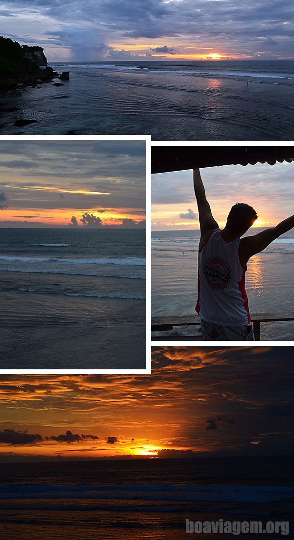 Um belo final de dia na Ilha de Bali