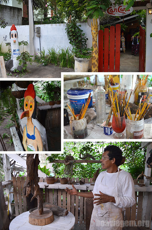 Ateliê de Carcará em Porto de Galinhas