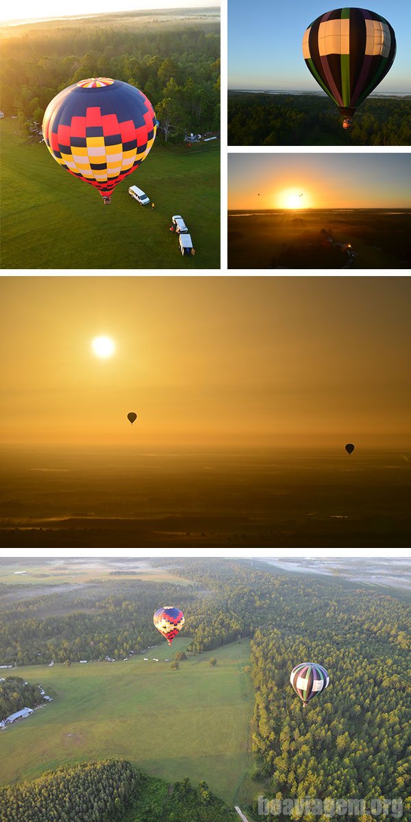 Belos visuais e paisagens neste passeio de balão em Orlando