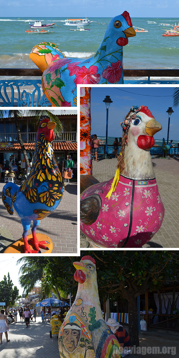 Algumas das obras de arte de Carcará em Porto de Galinhas