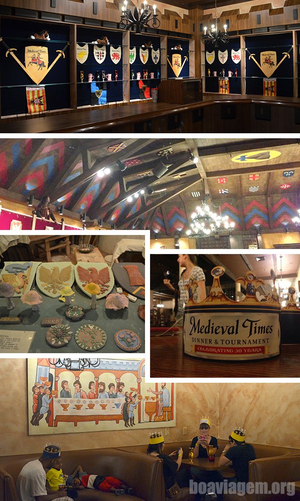 Ambientes do Medieval Times: bar e restaurante medieval em Orlando