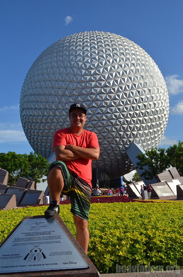 Spaceship Earth Ride e o Luiz Jr. Fernandes no Epcot