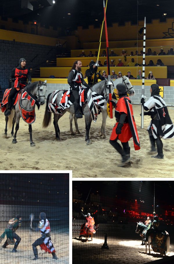 Cavaleiros e uma luta medieval em plena Flórida Central