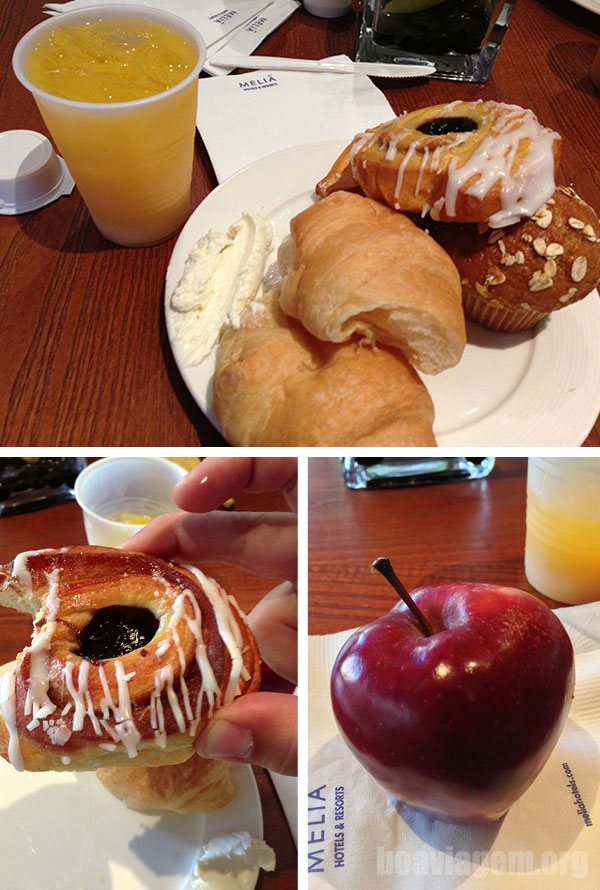 Café da manhã tradicional no Meliã de Orlando