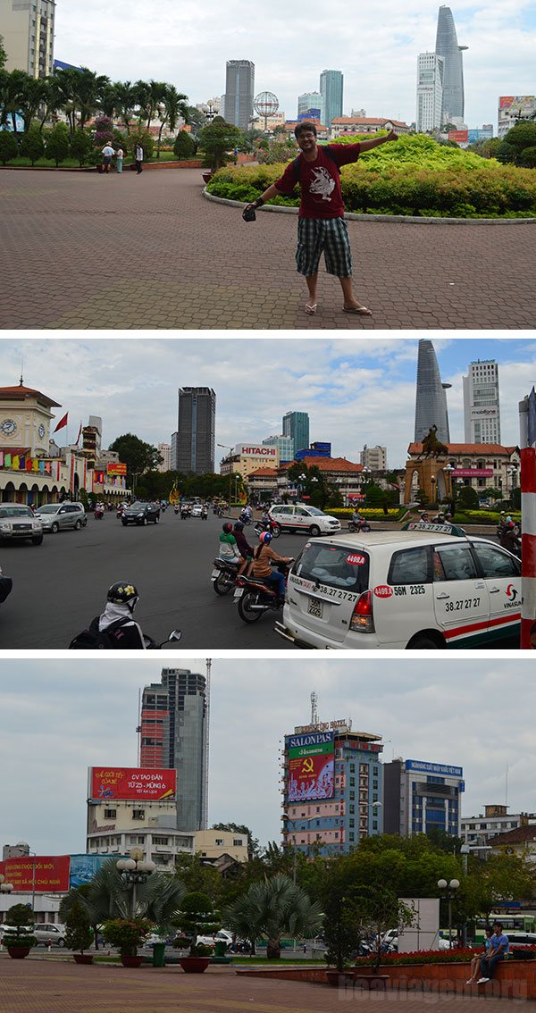 Passeando pelas ruas do centro de Ho Chi Minh City
