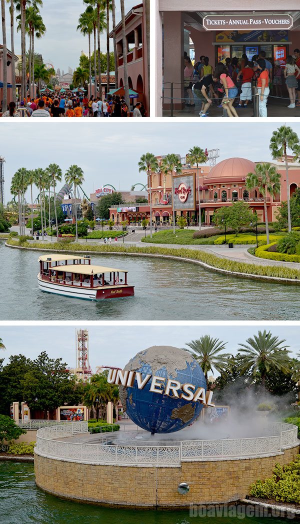 Entrada na Universal Studios