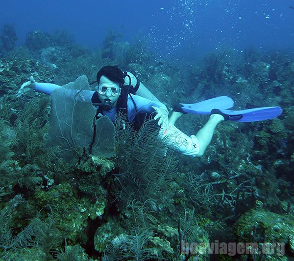 Primeiro mergulho em San Andrés com Banda Dive Shop