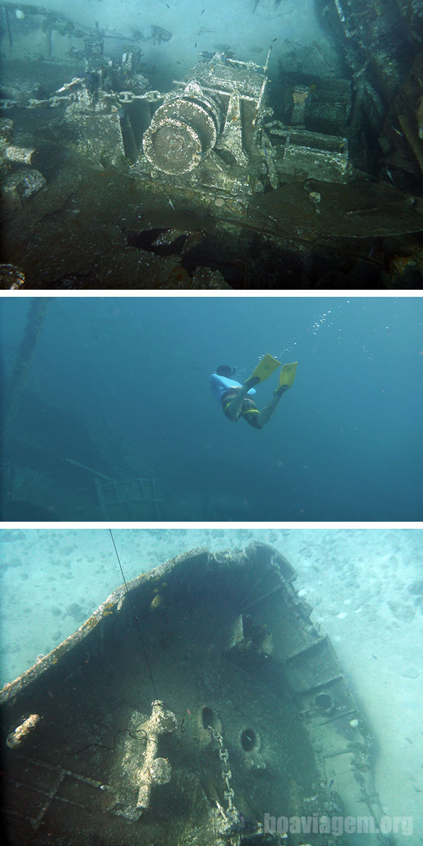 Mergulho livre em Barco Hundido - San Andrés - Colômbia