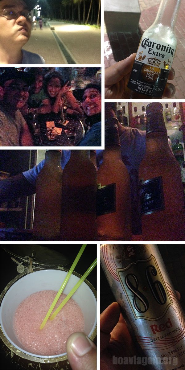 Farra com os amigos do Hostel Blue Almond em San Andrés