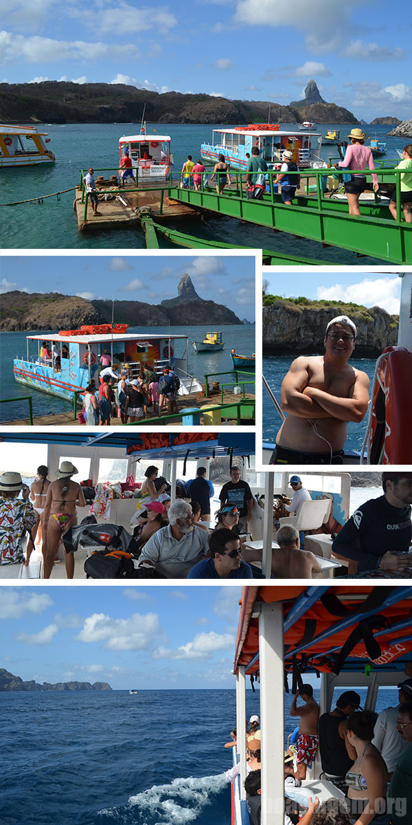 passeio de barco em Noronha