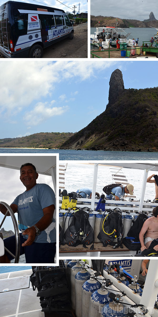 Transfer e embarcação da Atlantis em Fernando de Noronha