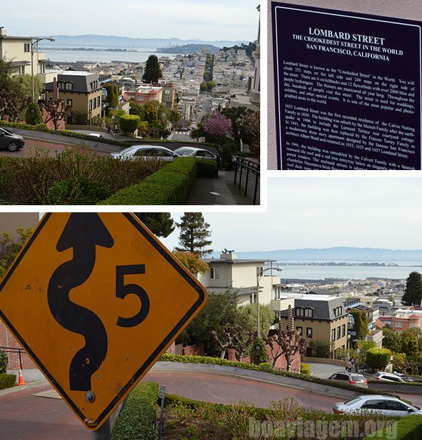 Lombard Street em Russian Hills: as ruas mais curvadas do planeta