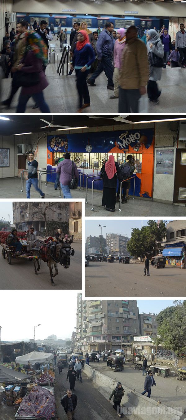 Como visitar as Pirâmides do Egito: De metrô na Caotic Cairo rumo às Pirâmides