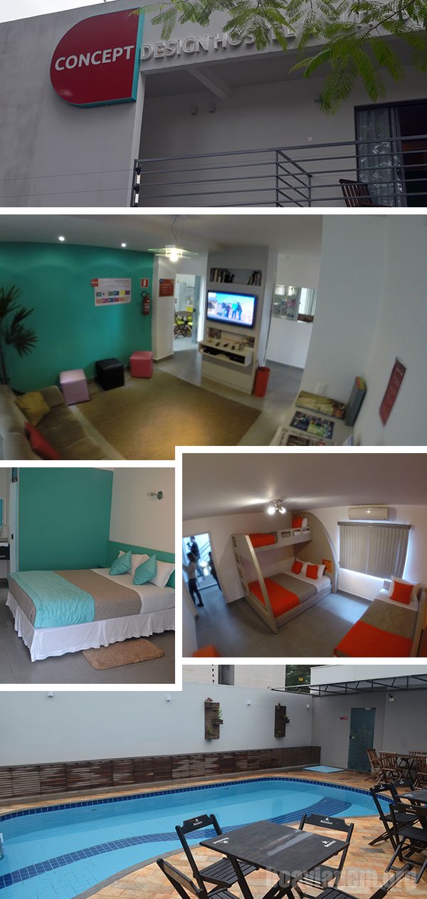Visita ao Concept Design Hostel em Foz do Iguaçu
