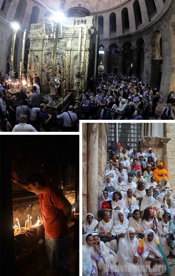 Edícula do Santo Sepulcro no interior da Basíica