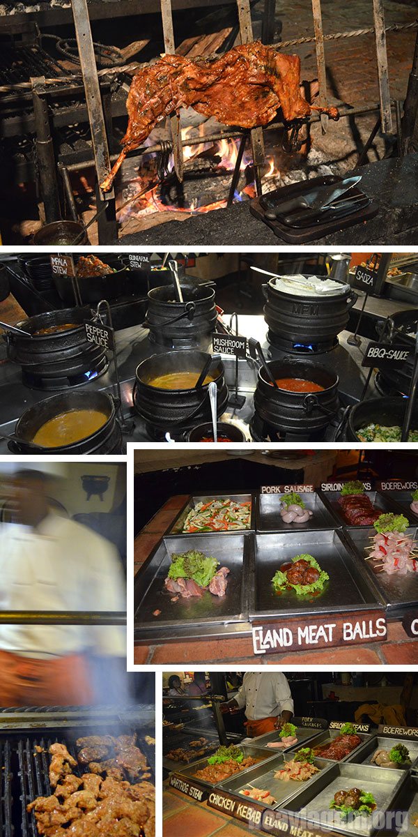 The Boma - comidas exôticas em jantar temático no Zimbábue
