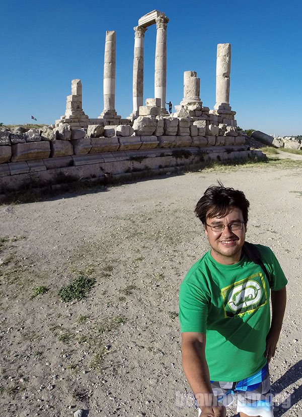 Resquícios do Império Romano em Amã Citadel