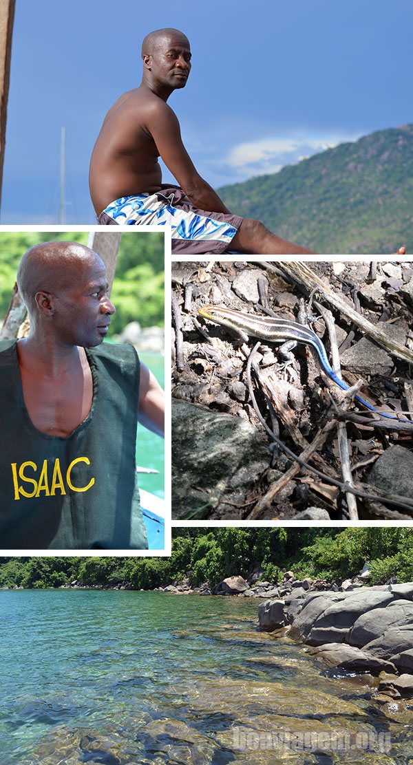 Isaac, o guia dos bichos em Cape Maclear
