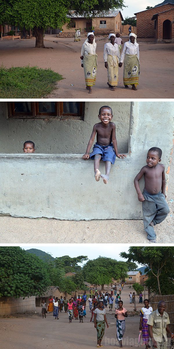 Caminhando pelas ruas de areia de Cape Maclear - Malawi