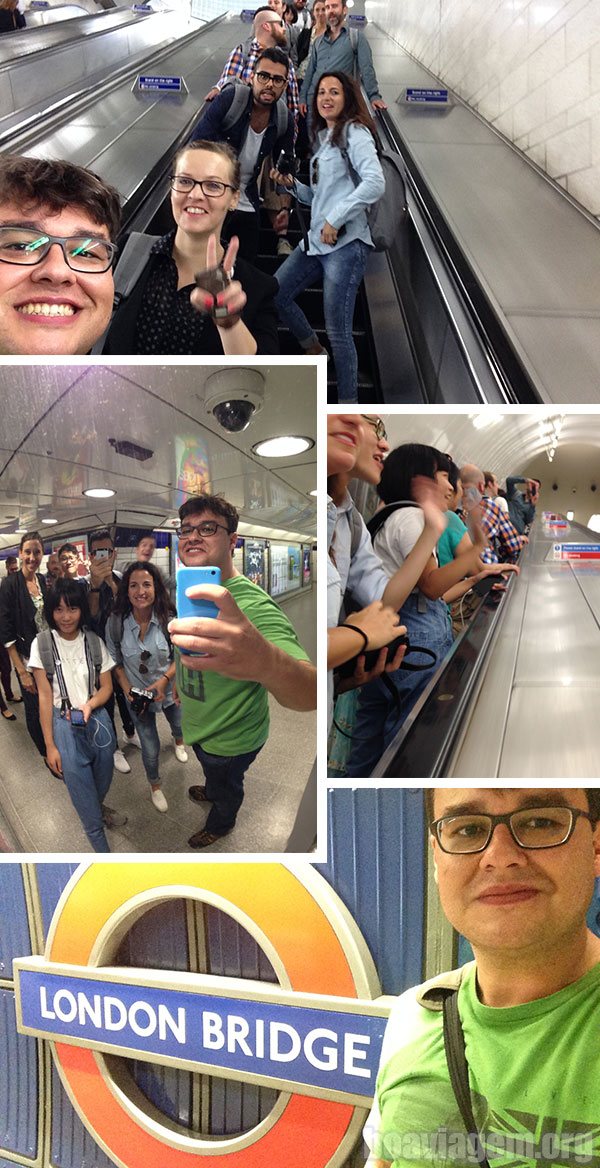 Percorrendo Londres utilizando transporte público - underground!