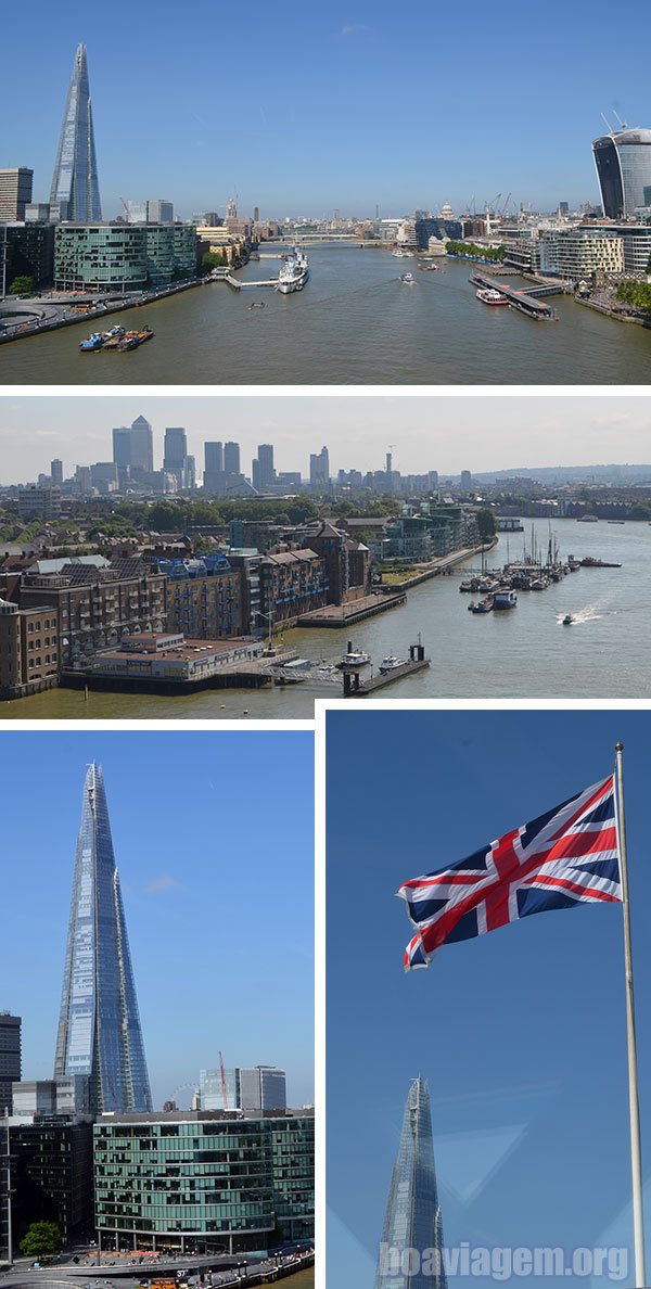 The Shard visto desde a ponte Tower Bridge