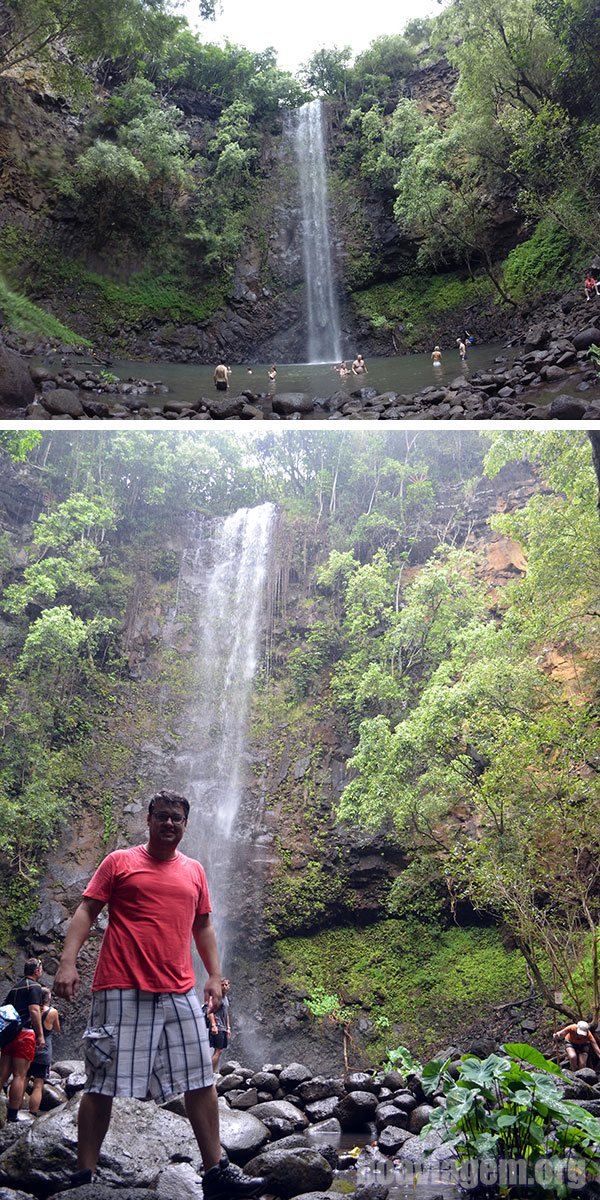 Caiaque, trilha e cachoeira - atividades típicas da Ilha Jardim