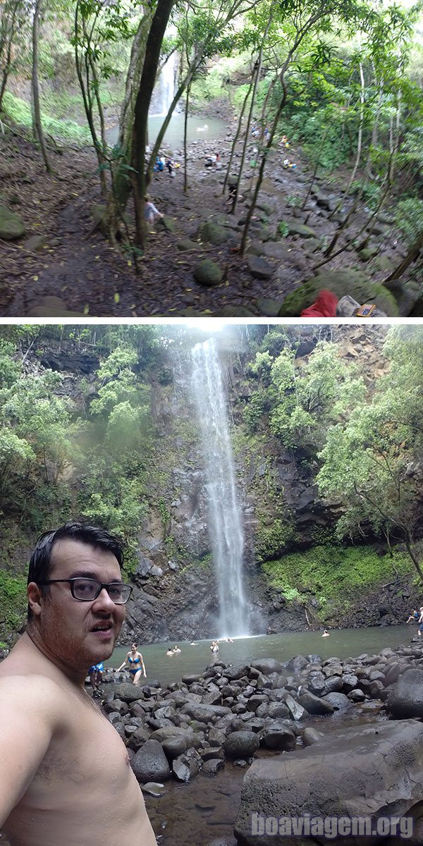 Cachoeira no fim da trilha