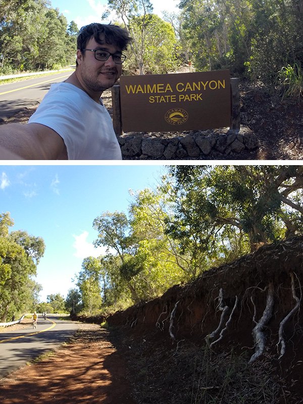 Adentrando o Waimea Canyon State Park