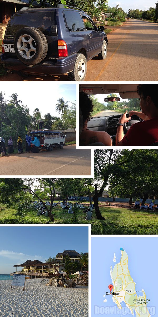 Viajando para o extremo norte de Zanzibar