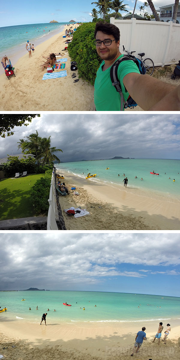 Uma das praias mais lindas de Oahu - Lanikai Beach