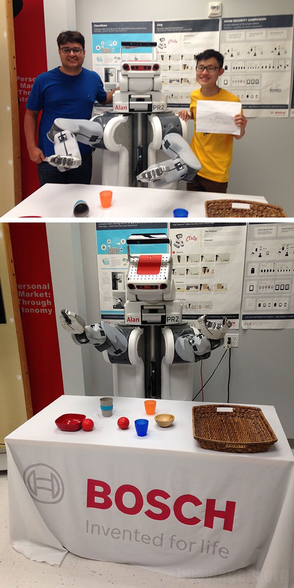 Robô Bosch controlado por realidade expandida