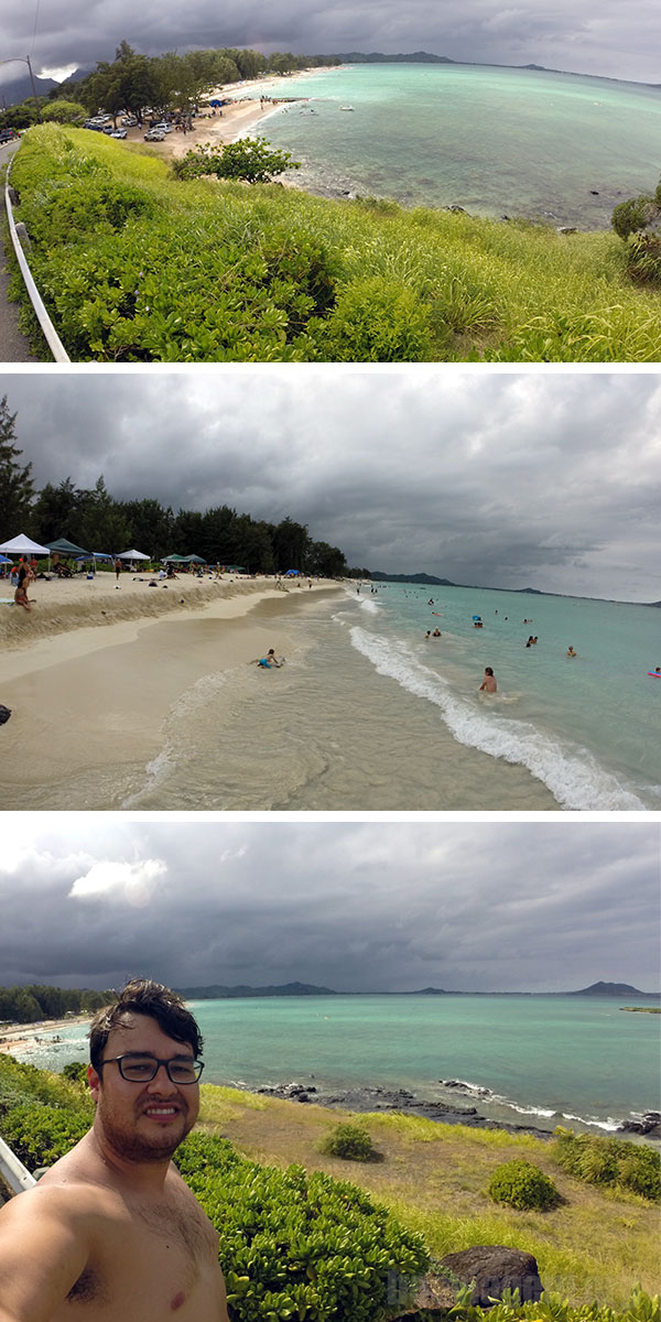 Baía de Kailua na Ilha de Oahu
