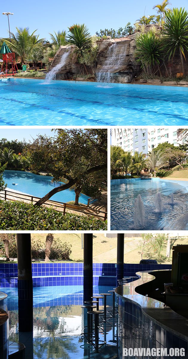 Piscinas e bar molhado do Ecologic Ville