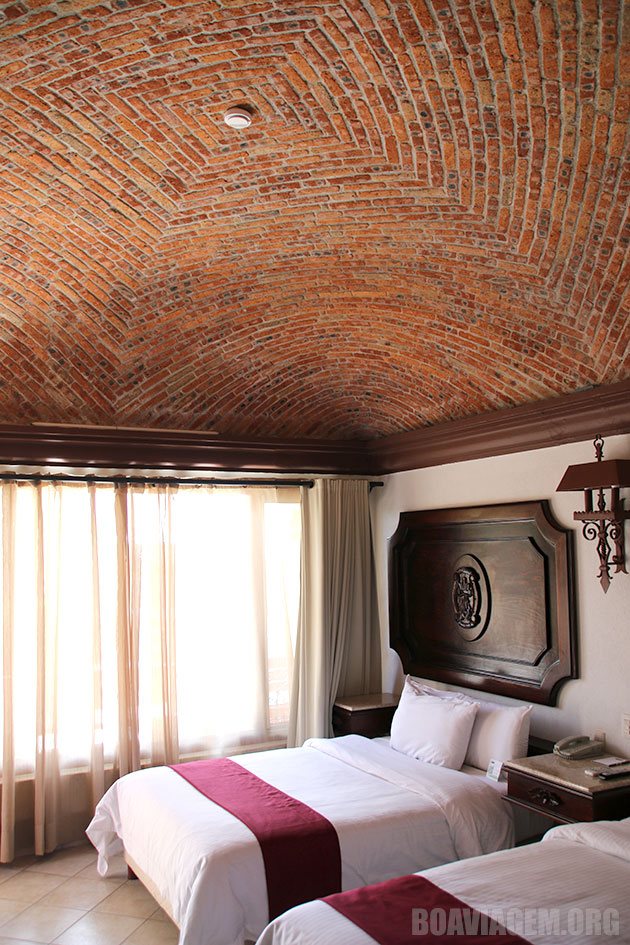 Exemplo de um dos aposentos do Hotel Império de Angeles