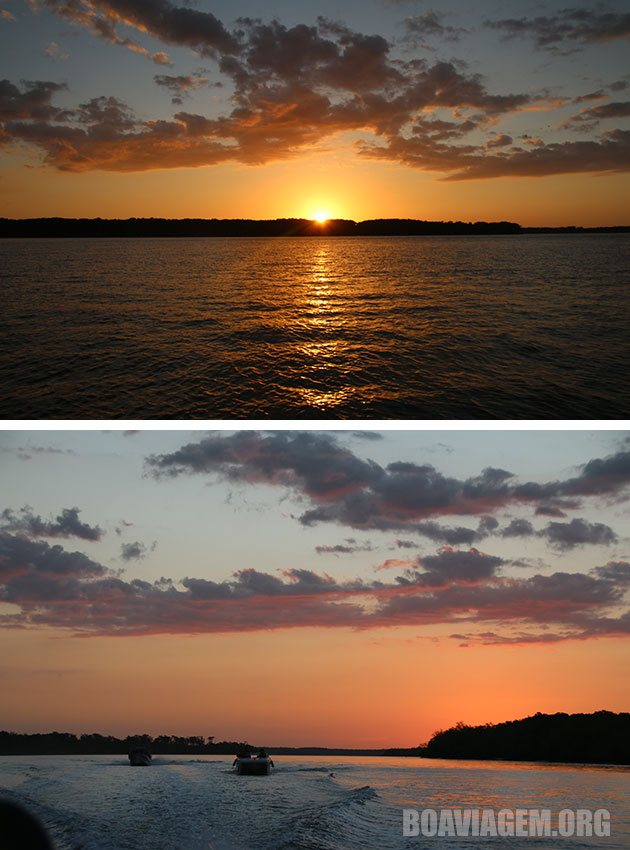 Pôr do sol no Delta do Parnaíba