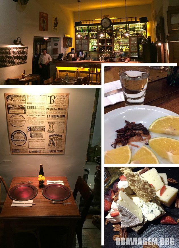 Depois da exploração era hora de jantar em Guanajuato