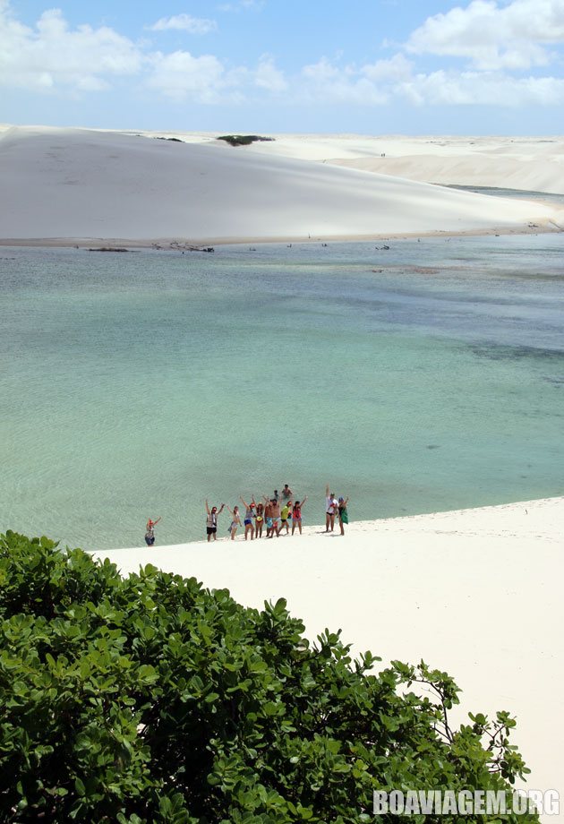 Vista sensacional nos Lençóis Maranhenses