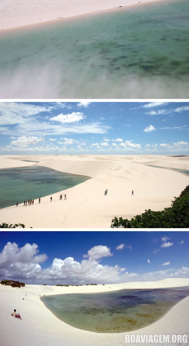 Belas paisagens no Parque Nacional dos Lençóis Maranhenses