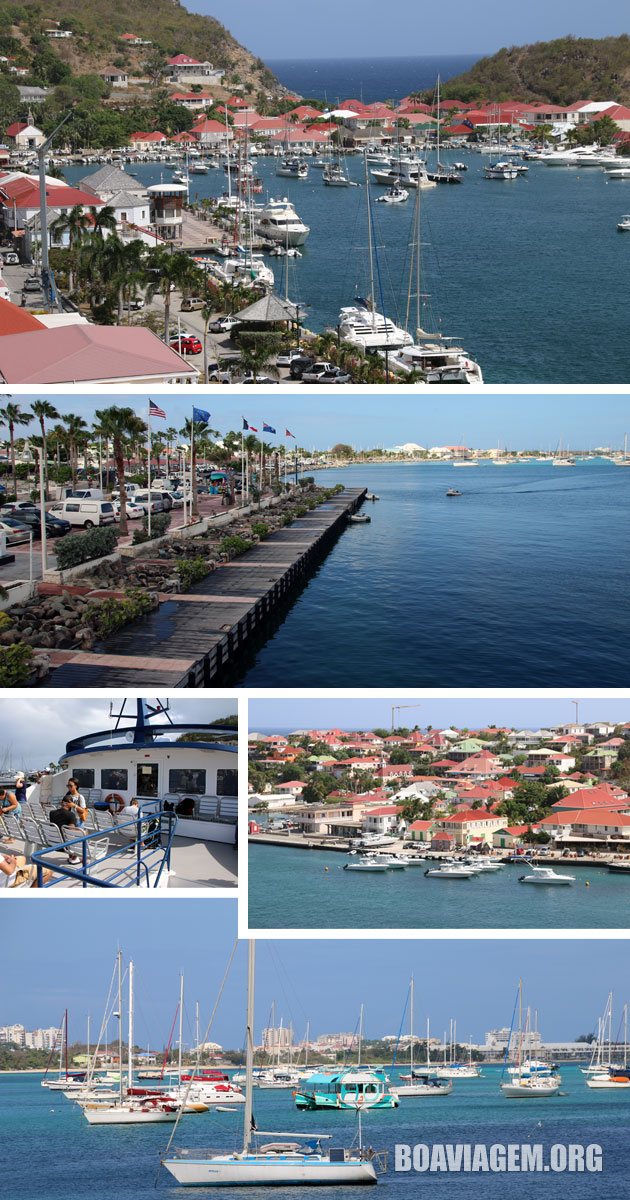 Azul infinito no Mar do Caribe em St. Barth - Gustavia