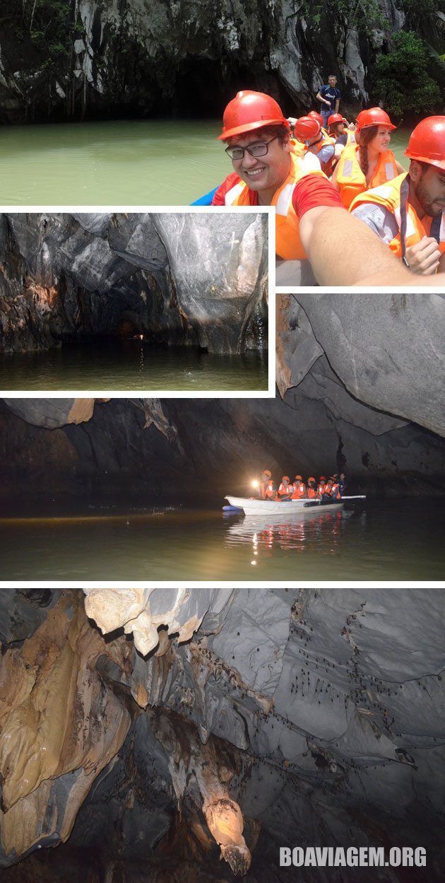 Adentrando o Underground River de Palawan