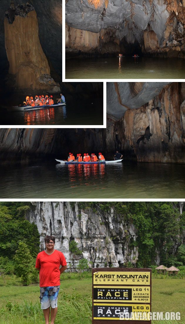 Finalizando o passeio no underground River e uma parada para fotos na Elephant Cave