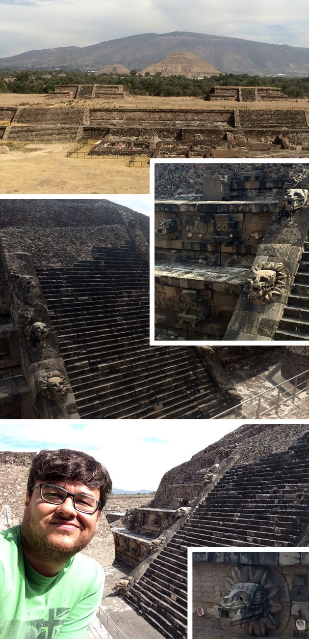 Templo de la Serpiente Emplumada em Teotihuacan