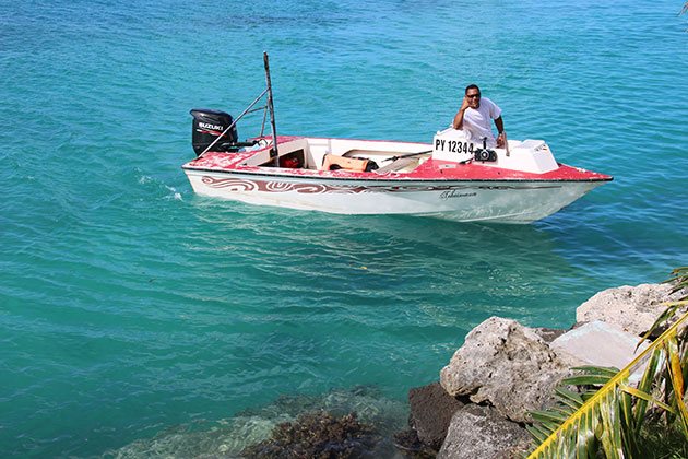 Passeio de barco em Maupiti