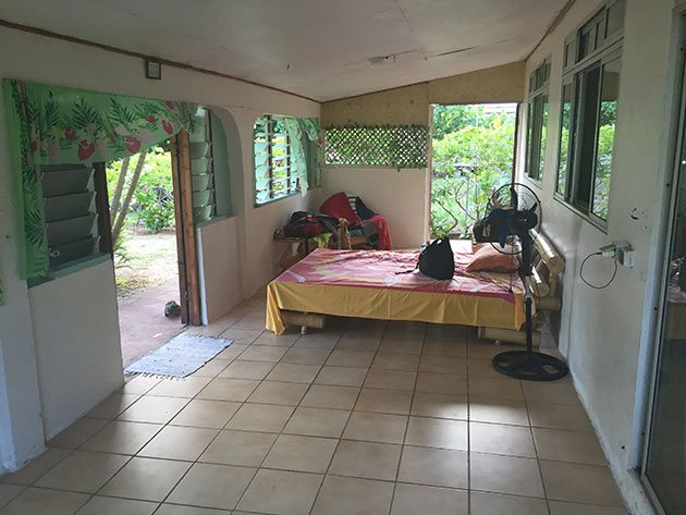 Quarto na Pensão Teheimana em Maupiti