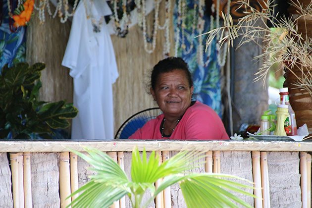 Snack bar na Terei'a Beach